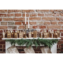 Adventi naptár házikók, mix 5x11x5 cm