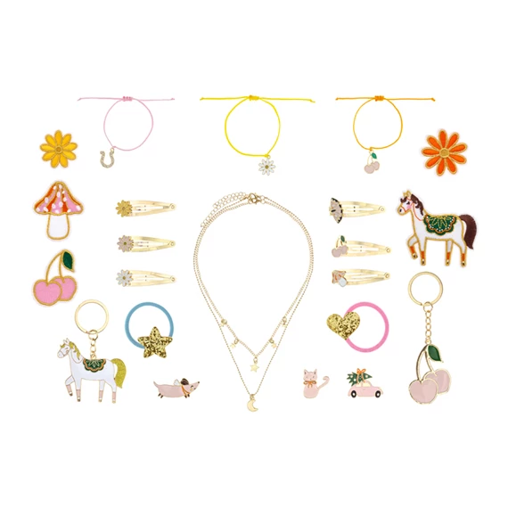 Adventi naptár töltelékkel - nyuszi szervező, mix 24x23,5 cm