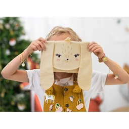 Adventi naptár töltelékkel - nyuszi szervező, mix 24x23,5 cm