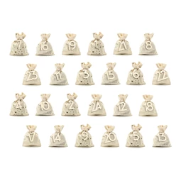 Adventi naptár zsákok, mix 10x13 cm