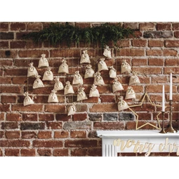 Adventi naptár zsákok, mix 10x13 cm