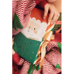 Ajándékdoboz mikulás 6x22,5x15 cm mix