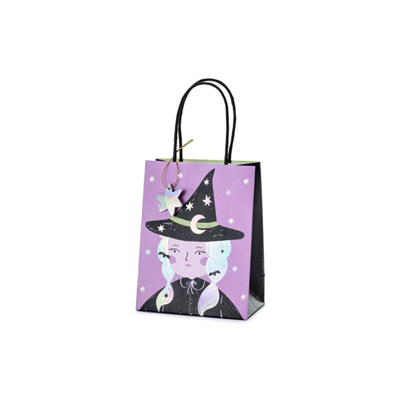 Ajándéktasak boszorkány, mix, 8x14x18 cm