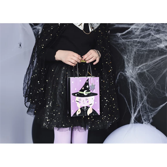 Ajándéktasak boszorkány, mix, 8x14x18 cm