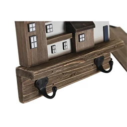 Akasztó falra, házak 24x5x16 cm