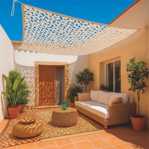 Árnyékoló raschel háló, kifordítható 3x4 m