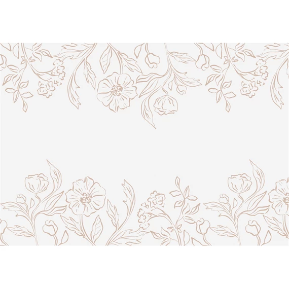 Asztali futó virágmintás nem szőtt 40x500 cm