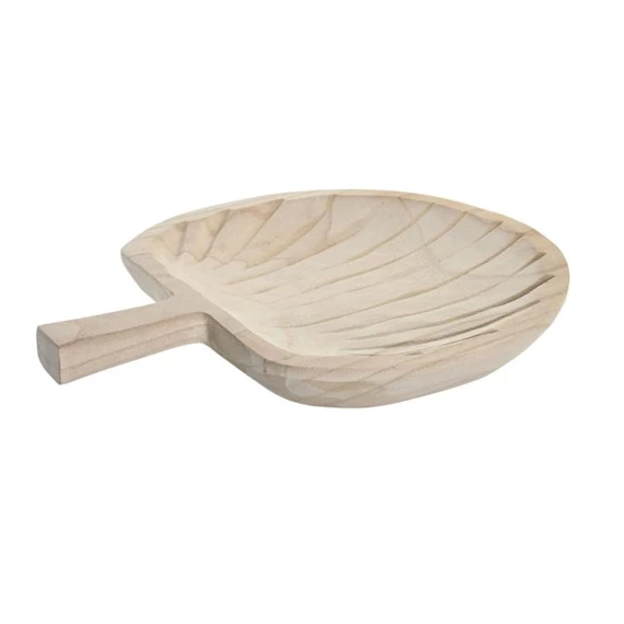 Asztali kínáló levél alakú 39x32x4 cm