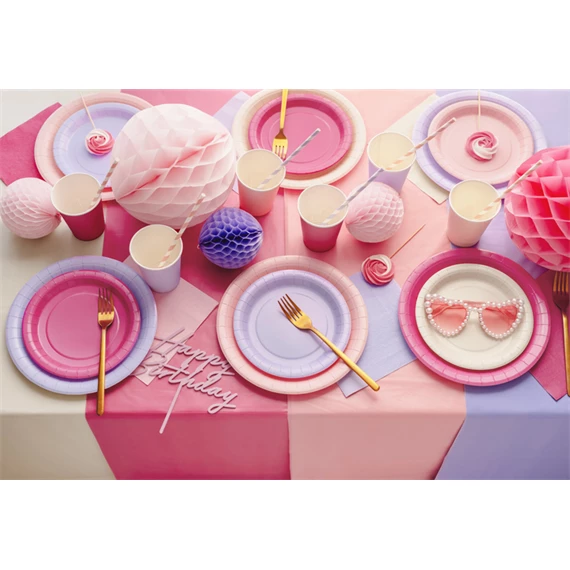 Asztalterítő 137x183 cm világos rózsaszín