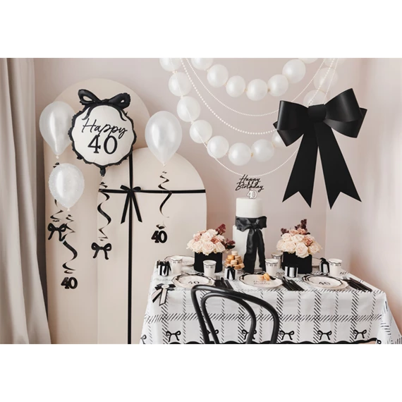 Asztalterítő masnikkal, kockás 180x120 cm színkeverék