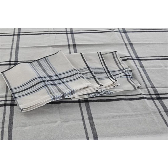 Asztalterítő szett kockás 150x150x0,5 cm S/5