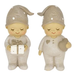 Baba szívvel, ajándékkal álló 4x4,5x10,5 cm 2 féle