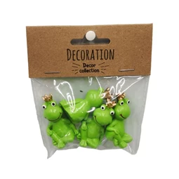 Béka koronával, ülő 2,2x2,7x4 cm S/4