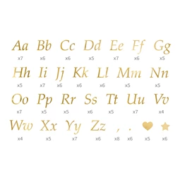 Betű matrica arany 7 cm