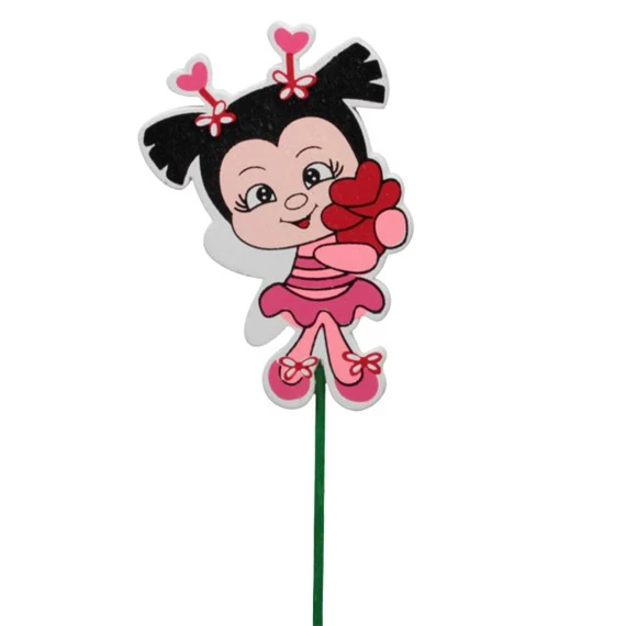 Bogár szívvel, betűzős 6,5x8 cm S/12