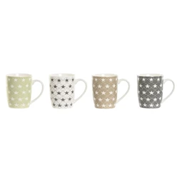 Bögre csillagos 340 ml 12x8,5x10,3 cm 3 féle