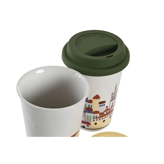 Bögre házakkal 10x10x14 cm 400 ml 2 féle