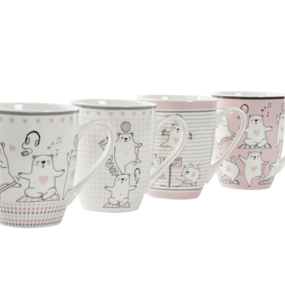 Bögre medvékkel 12x8x11 cm 350 ml 4 féle