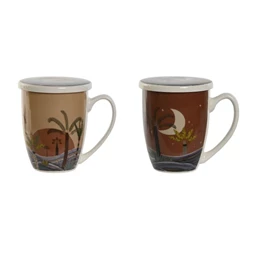 Bögre pálmafás 380 ml 12x9x11 cm 2 féle