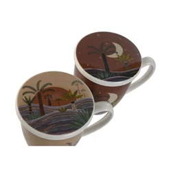 Bögre pálmafás 380 ml 12x9x11 cm 2 féle