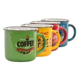 Bögre 12,5x9,5x8,5 cm 4 féle