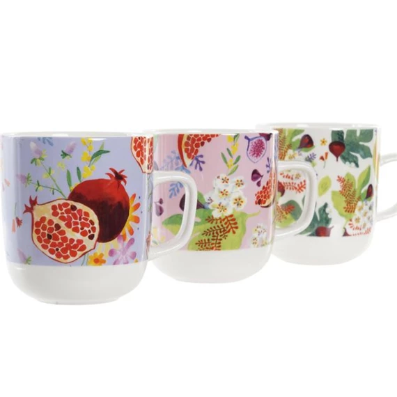 Bögre 12x8,5x10 cm 380 ml 3 féle