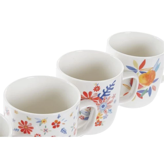 Bögre 12x8,5x10 cm 4 féle 380 ml