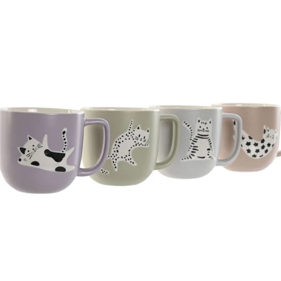 Bögre 13x9,4x9,4 cm 4 féle