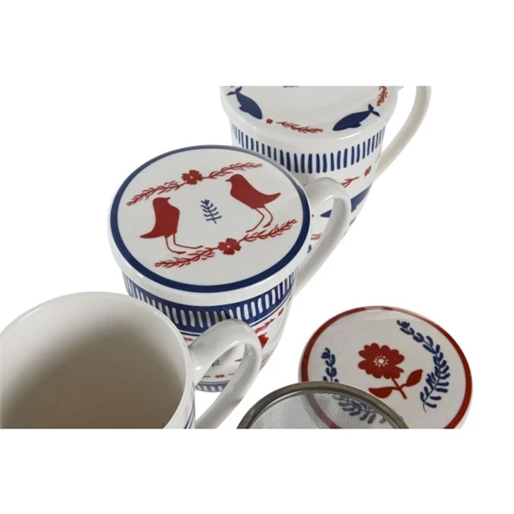 Bögre teás 12x9x11 cm 380 ml 3 féle