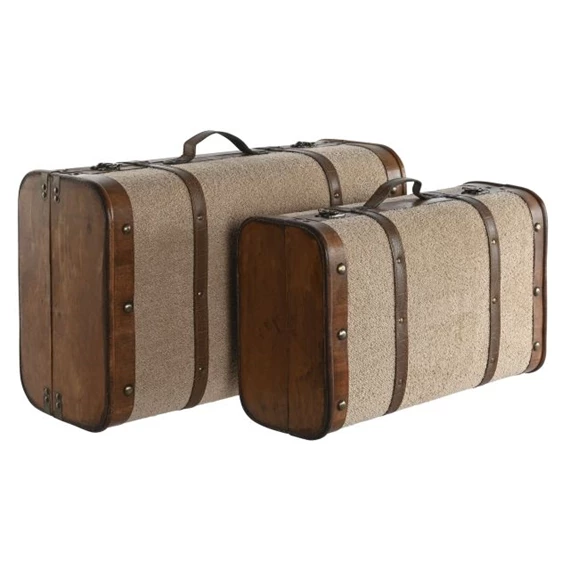 Bőrönd szett 60x37x24 cm S/2