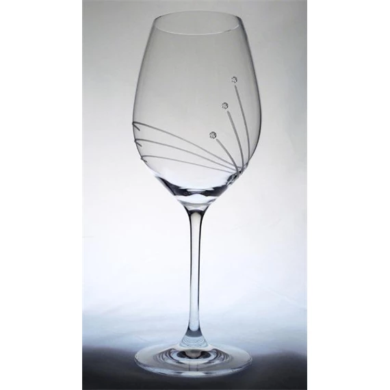 Boros pohár Swarovski kristállyal 470 ml 24x9,3 cm S/6