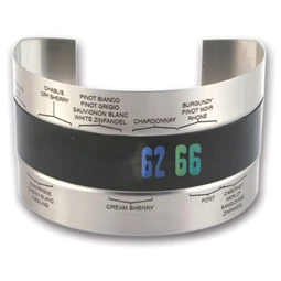 Borosüveg hőmérő 6,35x4,06x6,6 cm