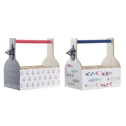 Bortartó tengeri mintás 27x16,5x25,5 cm 2 féle