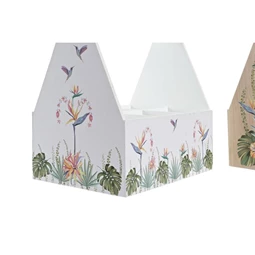 Bortartó trópusi mintás 24x16,5x25 cm 2 féle