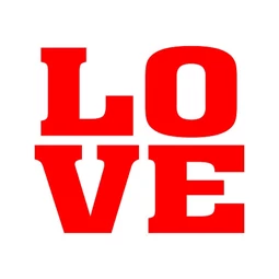 Cipőmatrica Love papír S/2