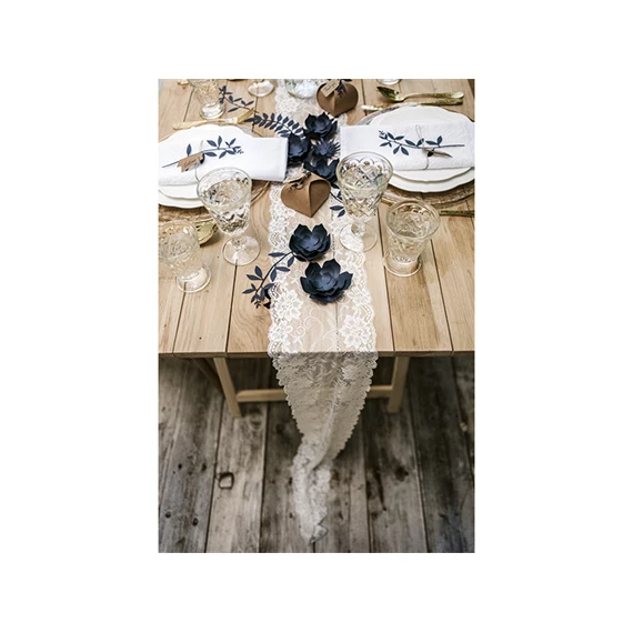 Csipke törtfehér 0,18 x 9 m