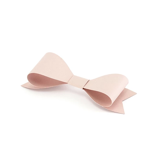 Csokornyakkendő papír 8x2,6 cm púder S/6