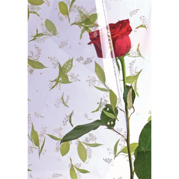 Csomagoló fólia virág mintával 1x50 m