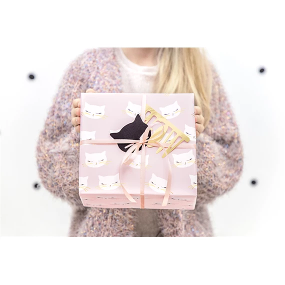 Csomagolópapír macska, mix, 70x200 cm S/2