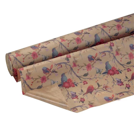 Csomagolópapír madaras 1x25 m