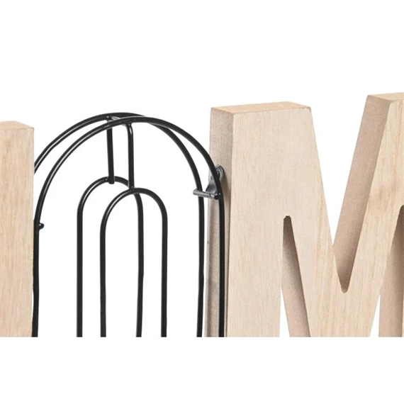 Dekoráció "Family" és "Home" felirat 44x2x15 cm 2 féle