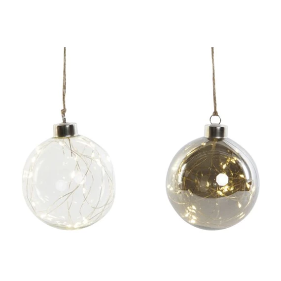 Dekoráció LED-es, akasztós 10x10x10 cm 2 féle