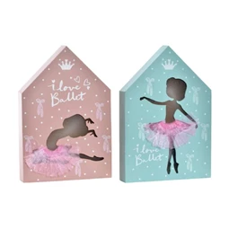 Dekoráció LED-es, balett 17x3,5x25 cm 2 féle