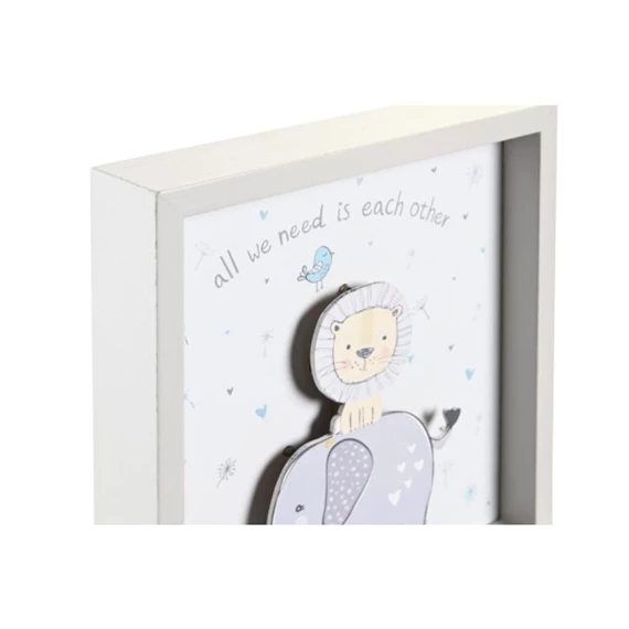 Dekoráció elefántos, LED-es 23x4x23 cm