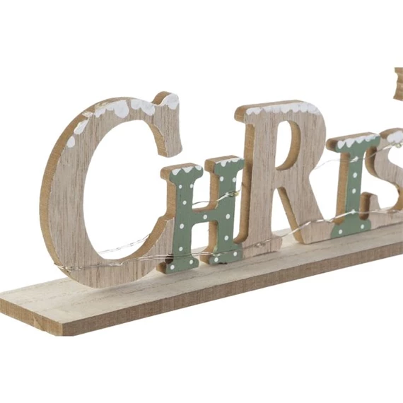 Dekoráció "Christmas" felirat LED-es 35x4,5x9 cm 2 féle