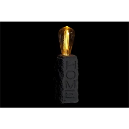 Dekoráció LED-es "Home" felirat 8,5x8,5x32,5 cm