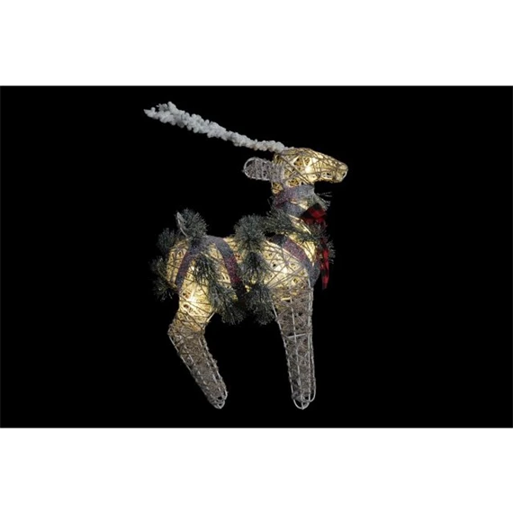 Dekoráció LED-es rénszarvas 40x10x45 cm