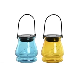 Dekoráció LED-es, szolár 8,5x8,5x10 cm 4 féle