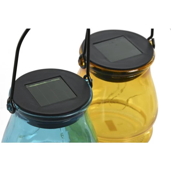 Dekoráció LED-es, szolár 8,5x8,5x10 cm 4 féle