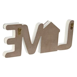 Dekoráció "Love" felirat 30x3x12 cm